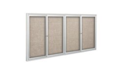 4-Door Indoor Enclosed Fabric Tackboards
