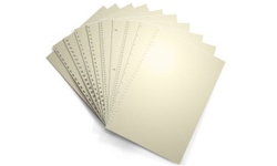 Ivory Pre-Punched Binding Paper