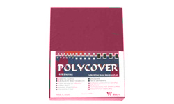 Maroon Leather Poly Binding Covers