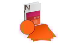 PLIKE Orange Soft Touch Card Stock