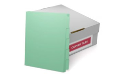 Green Colored Copier Tabs
