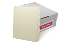 Ivory Colored Copier Tabs