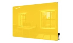 Yellow Magnetic Glass Whiteboards