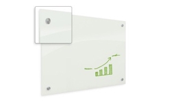 White Non-Magnetic Glass Whiteboards