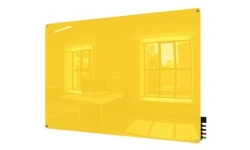 Yellow Non-Magnetic Glass Whiteboards