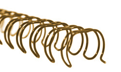 Bronze Twin Loop Wire Binding Supplies