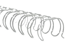 Silver Twin Loop Wire Binding Spines
