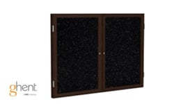Ghent Recycled Rubber Indoor Enclosed Bulletin Boards