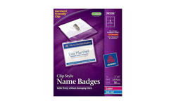Clip Style Name Badges