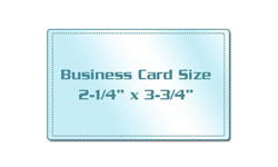 Business Card Size Colored Back Laminating Pouches