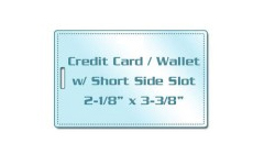 Credit Card Size Laminating Pouches with Slot
