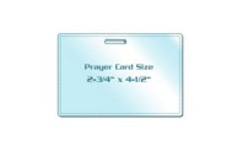 Prayer Card Size Laminating Pouches with Slot
