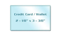 5 Mil Cold Self Stick Credit Card size Laminating Pouches 2-1/8 x 3-5/8 100 