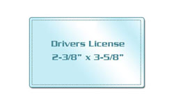 Drivers License Size Matte Laminating Pouches