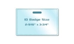 25pk GBC UltraClear 5 Mil Thermal Laminating Pouches Badge ID Card Size 