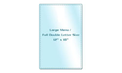 Large Menu / Full Double Letter Laminating Pouches