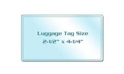 Luggage Tag Size Laminating Pouches