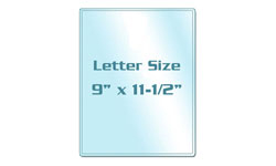 Letter Size Cold Laminating Pouches