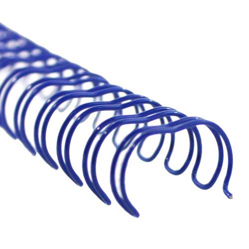 1/2" Blue Spiral-O 19 Loop Wire Binding Combs - 100pk (12N012BLUE)