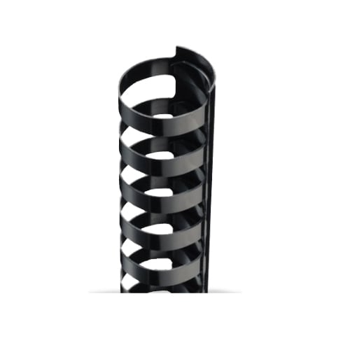 7/16" A4 Size Black Plastic Binding Combs 21 Rings - 100pk (TC716A4), MyBinding brand Image 1