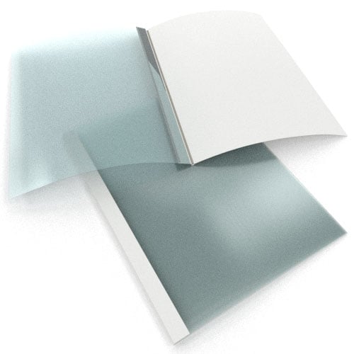 1/4" White Linen Thermal Binding Utility Covers - 80pk (SO215T140WH) - $123.29 Image 1