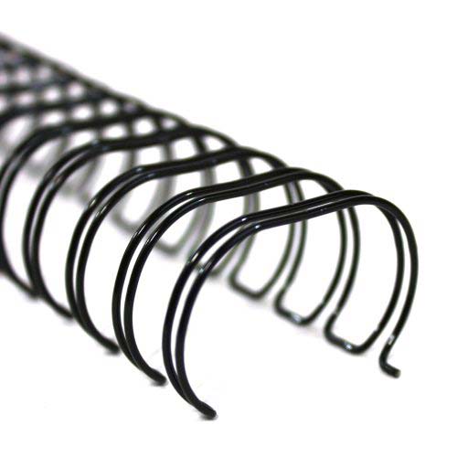 1" Black Spiral-O 19 Loop Wire Binding Combs - 100pk (12N100BLACK) Image 1