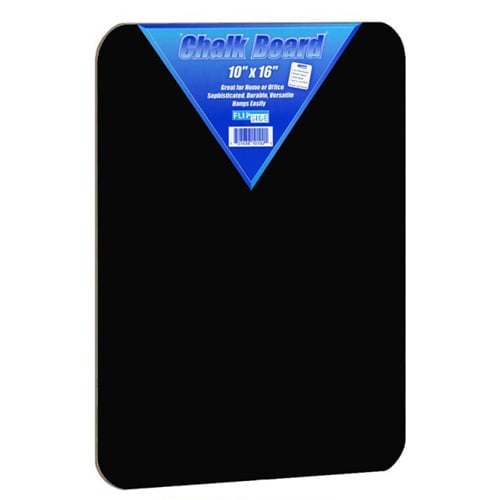 Flipside 10" x 16" Black Chalkboard Lap Boards - 12pk (FS-10202) Image 1