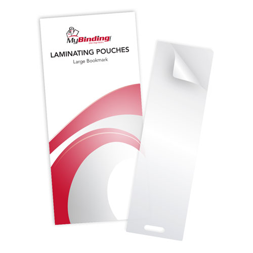 Clear 10mil 2-3/8" x 8-1/2" Large Bookmark Pouches with Short Side Slot - 100pk (SSLLP10LGBKMRK) Image 1