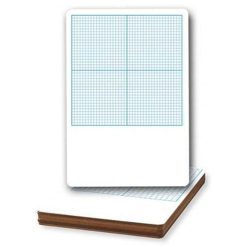 Flipside 11" x 16" Graph Dry Erase Lap Boards (1/2" x 1/2" Squares) - 12pk (FS-11262) Image 1