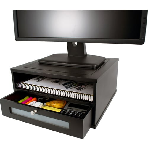 Victor Technology Monitor Risers with Shelf and Drawer (VMRSD)