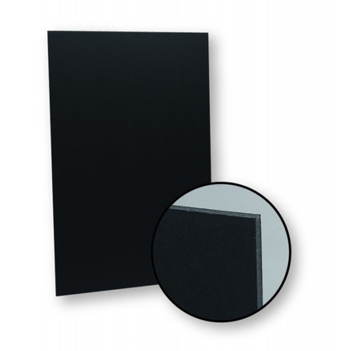 Flipside 20" x 30" Total Black 3/16" Thick Foam Board Sheets - 25pk (FS-20308)