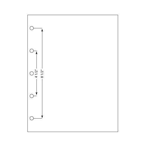 Performance Office Papers White 20lb Pre Punched 5 Hole Left 8.5 X 11 Even Spaced Holes (POP81086) - $90.14 Image 1