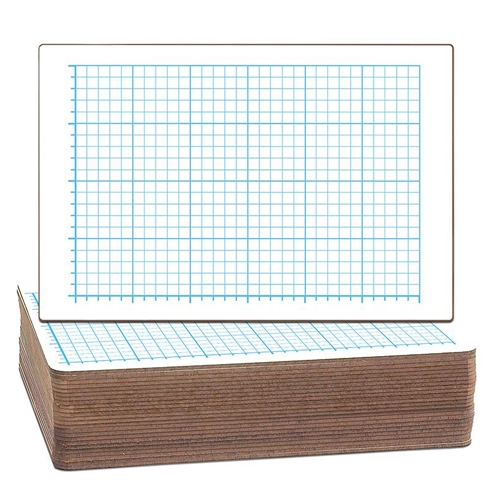 Flipside 12" x 18" Quadrant Grid/Plain Two-Sided Dry Erase Lap Boards - 24pk (FS-22024) Image 1