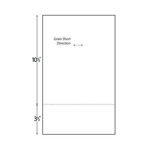 Performance Office Papers White 24lb Horizontal 8.5" X 14" Perforated Paper @ 3.5" Case (POP84402) Image 1