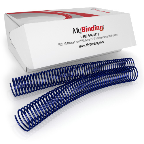 28mm Dark Blue 4:1 Pitch Spiral Binding Coil - 100pk (P4JBL2812), MyBinding brand Image 1