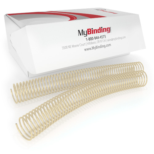 28mm Tan 4:1 Pitch Spiral Binding Coil - 100pk (P4T2812), MyBinding brand Image 1
