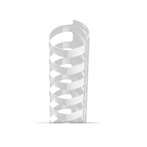3/8" Clear Plastic 24 Ring Legal Binding Combs - 100pk (TC380LEGALCL) - $41.19 Image 1