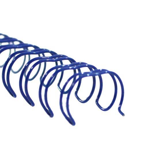 3/8" Blue Spiral-O 19 Loop Wire Binding Combs - 100pk (12N038BLUE) Image 1