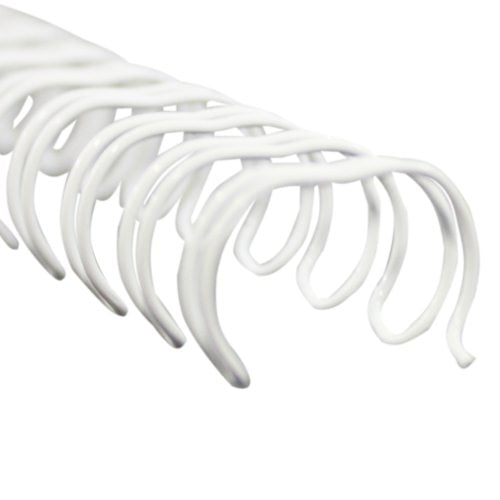 3/8" White Spiral-O 19 Loop Wire Binding Combs - 100pk (12N038WHITE) Image 1