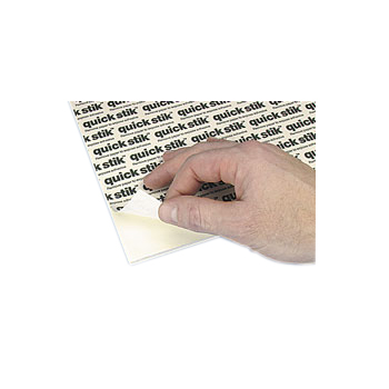 White 3/16" Foam Core Permanent Adhesive 24" x 36" Mounting Boards - 25pk (550454) Image 1
