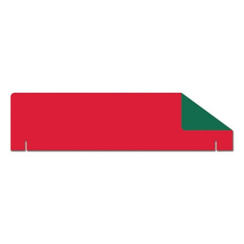 Flipside 36" x 10" 1-Ply Red/Green Two-Sided Corrugated Project Board Headers - 24pk (FS-56869) Image 1