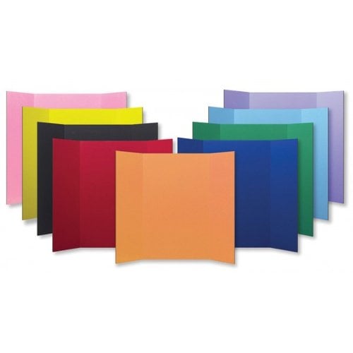 Flipside 36" x 48" 1-Ply Assorted Colored Corrugated Project Boards - 24pk (FS-30045) Image 1