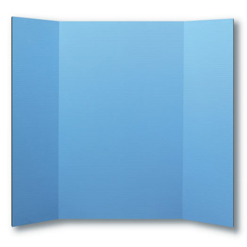 Flipside 36" x 48" 1-Ply Sky Blue Corrugated Project Boards - 24pk (FS-30066), Flipside brand Image 1