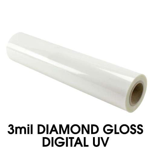 Clear 3mil PlatinumUVR Gloss Digital Wide Format Laminating Film - 38" x 500' (3" Core) (LFLGL3380500)