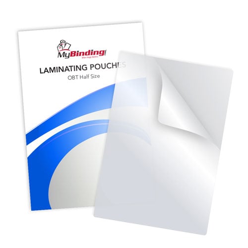 pk of 100 Hot Laminating Pouches 2-1//4 x 3-3//4 Business Card 10 Mil Clear//Blue