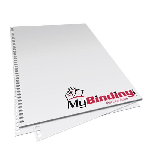 8.5" x 11" 20lb 4:1 Coil 44-Oval Hole Pre-Punched Binding Paper - 5000 Sheets (851144O25P20CS) Image 1