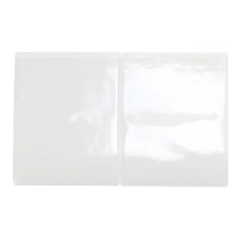 4" x 5-1/2" Crystal Clear Adhesive Vinyl Pockets 100pk (STB-1227) Image 1