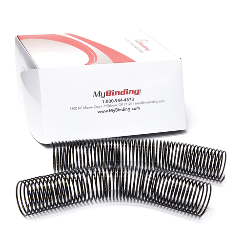 42mm Black Eco-Coil 4:1 Recycled Spiral Binding Coils - 50pk (P203EC-42-12) - $101.19 Image 1