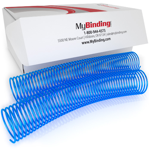 42mm Blue Oyster 4:1 Pitch Spiral Binding Coil - 100pk (P4BO4212) - $213.19 Image 1