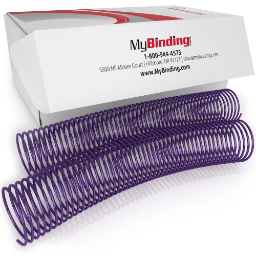 42mm Lilac 4:1 Pitch Spiral Binding Coil - 100pk (P4L4212) - $213.19 Image 1